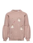 Hcpippa - Jumper Tops Sweatshirts & Hoodies Sweatshirts Pink Hust & Claire