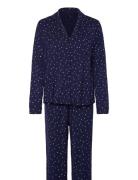 Pyjama Set Pyjamas Nattøj Navy Hunkemöller