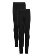 Sweat Leggings W.aop  Bottoms Leggings Black Minymo