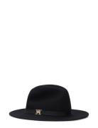 Th Distinct Fedora Accessories Headwear Hats Black Tommy Hilfiger