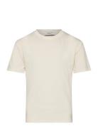 Rkbillie Ss T-Shirt Tops T-Kortærmet Skjorte Cream Rosemunde Kids