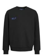 Jorcollect Edt Loose Sweat Crew Jnr Tops Sweatshirts & Hoodies Sweatshirts Black Jack & J S