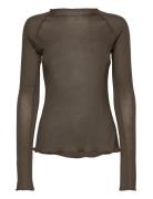 Studio Light Longsleeve Sport Women Sport Clothing Sports Tops & T-shirts Sport Long Sleeve Tops Brown Björn Borg