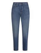 High-Rise Relaxed Straight Crop Jean Bottoms Jeans Straight-regular Blue Polo Ralph Lauren