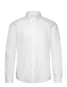 Non Iron Tonal Strct Slim Shirt Tops Shirts Business White Calvin Klein