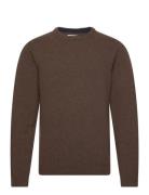 Cfkarl Lambswool Crew Neck Kni Tops Knitwear Round Necks Brown Casual Friday