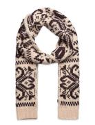 Wool Snowflake Scarf Accessories Scarves Winter Scarves Cream Polo Ralph Lauren