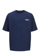 Jorroxbury Type Tee Ss Crew Neck Jnr Tops T-Kortærmet Skjorte Navy Jack & J S