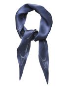 Pencia Diamond Scarf Accessories Scarves Lightweight Scarves Navy Becksöndergaard