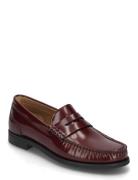 Lycia_Mocc_Bo Shoes Flat Loafers Burgundy BOSS