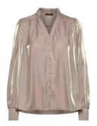 Kassianibbharrietta Shirt Tops Blouses Long-sleeved Beige Bruuns Bazaar