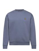 Over D Crew Neck Sweatshirt Tops Sweatshirts & Hoodies Sweatshirts Blue Lyle & Scott