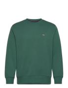 Reg Shield C-Neck Sweat Tops Sweatshirts & Hoodies Sweatshirts Green GANT