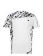 Niccolo T-Shirt Sport Men Men Sports Clothes Sport Tops Sport T-Skjorte White J. Lindeberg