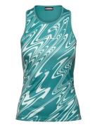 Delia Printed Tank Top Sport Women Sport Clothing Sports Tops & T-shirts Sport Tank Tops Blue J. Lindeberg