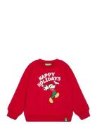 Sweater L/S Tops Sweatshirts & Hoodies Sweatshirts Red United Colors Of Benetton