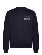 Legacy Court Sweatshirt Tops Sweatshirts & Hoodies Sweatshirts Navy Les Deux