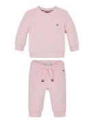 Towelling Set Sets Sweatsuits Pink Tommy Hilfiger