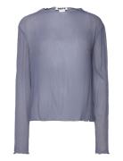 Simple Longsleeve Dove Blue Tops T-shirts & Tops Long-sleeved Blue Hope