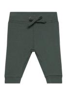 Pants Rib Bottoms Sweatpants Green Minymo