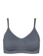 Lucia Bra Top Rice Lingerie Bras & Tops Soft Bras Tank Top Bras Blue Missya