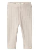 Nbfrachel Nis Slim Leggings Lil Noos Bottoms Leggings Cream Lil'Atelier