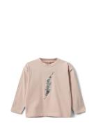 Pernillask T-Shirt Long Sleeve Tops T-shirts Long-sleeved T-Skjorte Pink Sofie Schnoor Baby And Kids