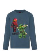 Lwtano 607 - T-Shirt L/S Tops T-shirts Long-sleeved T-Skjorte Navy LEGO Kidswear