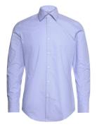 H-Hank-Kent-C1-214 Tops Shirts Business Blue BOSS