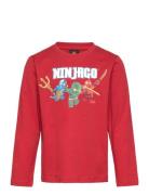 Lwtano 620 - T-Shirt L/S Tops T-shirts Long-sleeved T-Skjorte Red LEGO Kidswear