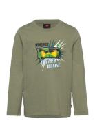 Lwtano 624 - T-Shirt L/S Tops T-shirts Long-sleeved T-Skjorte Khaki Green LEGO Kidswear