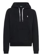 Shrunken Fit Fleece Hoodie Tops Sweatshirts & Hoodies Hoodies Black Polo Ralph Lauren