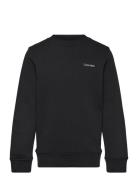 Chest Inst. Logo Regular Cn Tops Sweatshirts & Hoodies Sweatshirts Black Calvin Klein