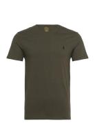 Custom Slim Fit Jersey Crewneck T-Shirt Designers T-Kortærmet Skjorte Green Polo Ralph Lauren