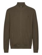 Mesh-Knit Cotton Full-Zip Sweater Tops Knitwear Full Zip Jumpers Brown Polo Ralph Lauren