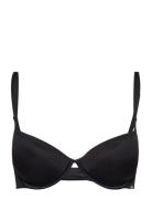 Mesh Essentials Pd Push Lingerie Bras & Tops Push Up Bras Black Hunkemöller