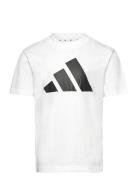 Lk Bl Tee 160 Tops T-Kortærmet Skjorte White Adidas Sportswear