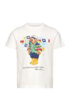 Polo Bear Cotton Jersey Tee Tops T-Kortærmet Skjorte White Ralph Lauren Kids