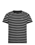 Cotton Jersey Stripe Frode Tee Tops T-Kortærmet Skjorte Black Mads Nørgaard