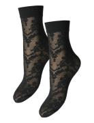 Pcmia Nylon Socks Lace 2 Pack Noos Lingerie Socks Regular Socks Black Pieces