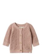 Nbfemlen Emb Ao Ls Knit Card Lil Tops Knitwear Cardigans Pink Lil'Atelier