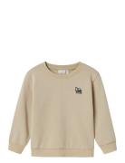 Nmmvallen Ls Nreg Sweat Bru Tops Sweatshirts & Hoodies Sweatshirts Beige Name It