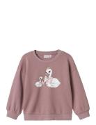 Nmfvalona Ls Long Rlx Sweat Bru Tops Sweatshirts & Hoodies Sweatshirts Pink Name It