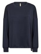 Sc-Banu Tops Sweatshirts & Hoodies Sweatshirts Navy Soyaconcept