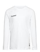 Hml First Performance Kids Jersey L/S Tops T-shirts Long-sleeved T-Skjorte White Hummel