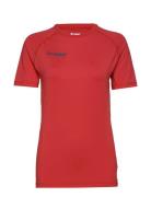 Hml First Performance Jersey S/S Sport T-Kortærmet Skjorte Red Hummel