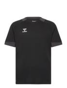 Hmllead S/S Poly Jersey Sport Men Men Sports Clothes Sport Tops Sport T-Skjorte Black Hummel