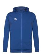 Hmlauthentic Pl Zip Hoodie Sport Men Sport Clothing Sport Sweatshirts & Hoodies Sport Hoodies Blue Hummel