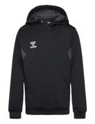 Hmlauthentic Pl Hoodie Kids Tops Sweatshirts & Hoodies Hoodies Black Hummel