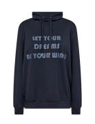 Sc-Banu Tops Sweatshirts & Hoodies Sweatshirts Navy Soyaconcept